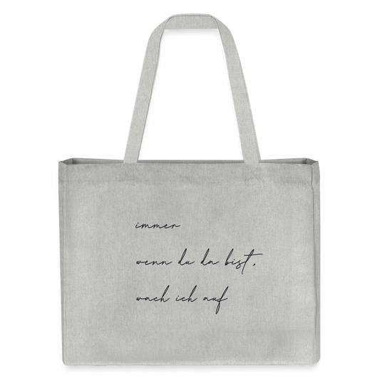 Recycelte NEVADA Tote  Bag - Grau meliert